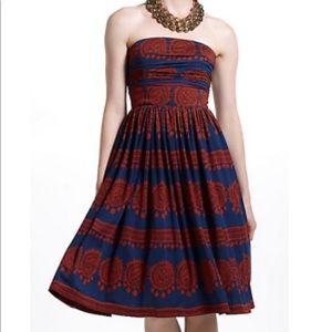 Anthropologie Strapless Dress
